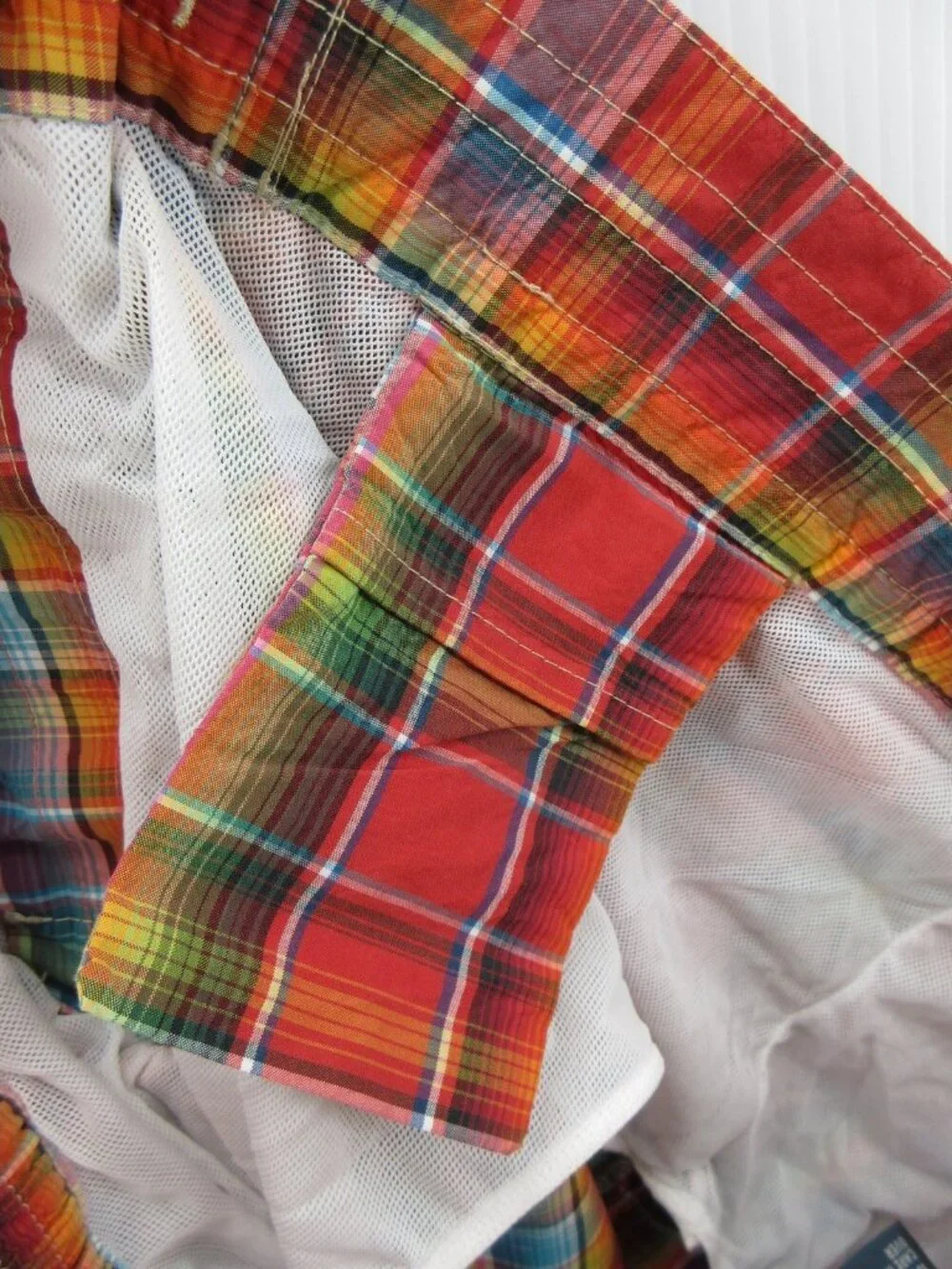 Polo Ralph Lauren Swim Trunks XXL Madras Plaid Board Shorts Colorful